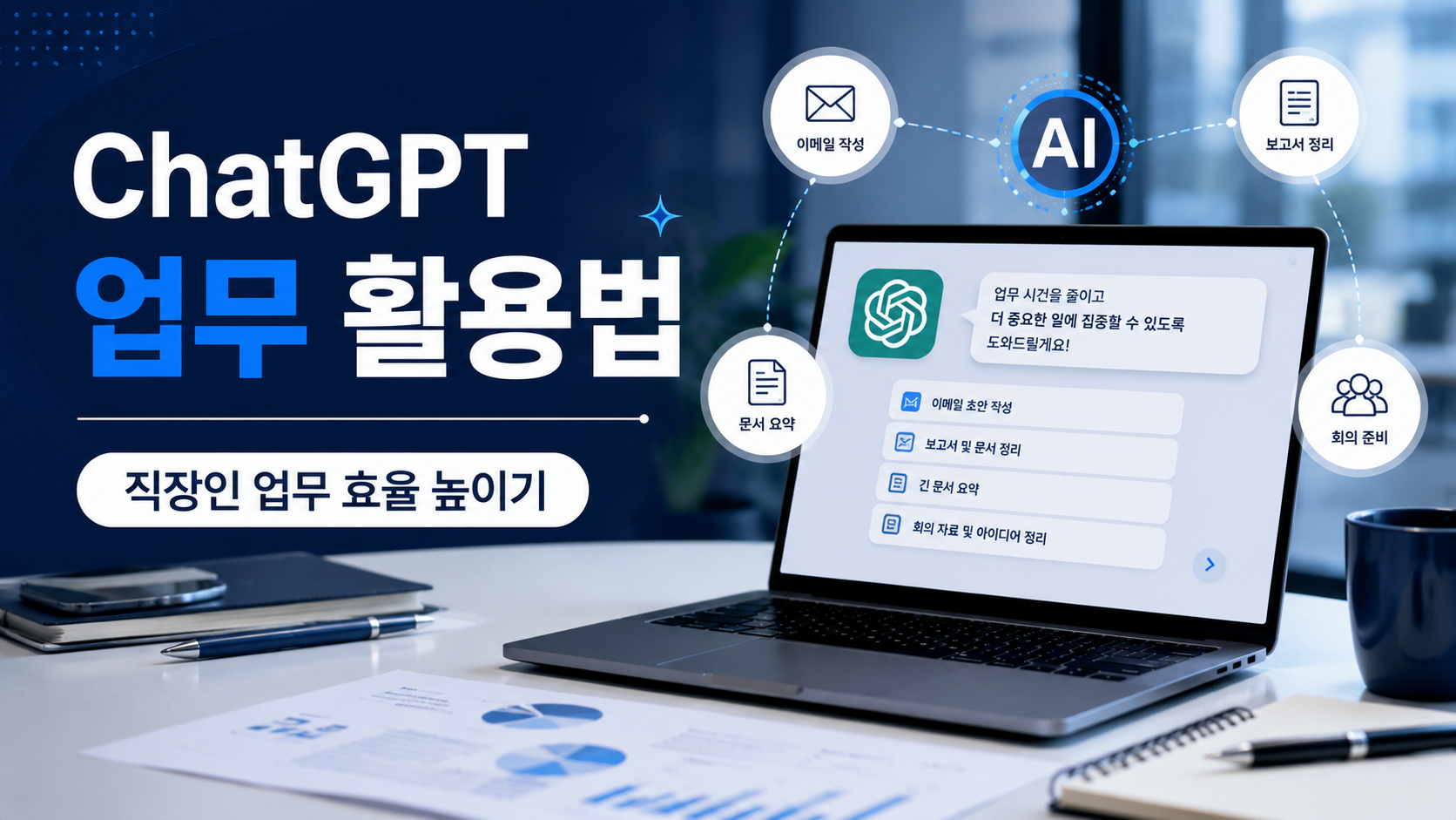 ChatGPT 업무 활용법과 직장인 업무 효율 높이는 방법